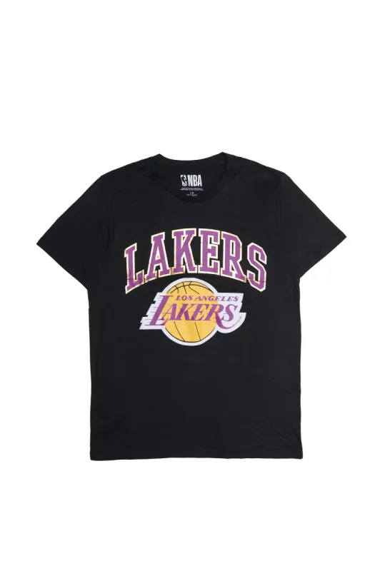 Los Angeles Lakers Foil Print Graphic Tee sold by Bluenotes