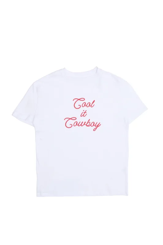 Cool It Cowboy Graphic Boyfriend Tee sold by Bluenotes