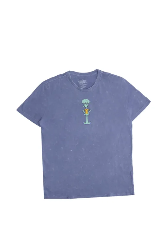 Squidward Graphic Acid Wash Tee sold by Bluenotes