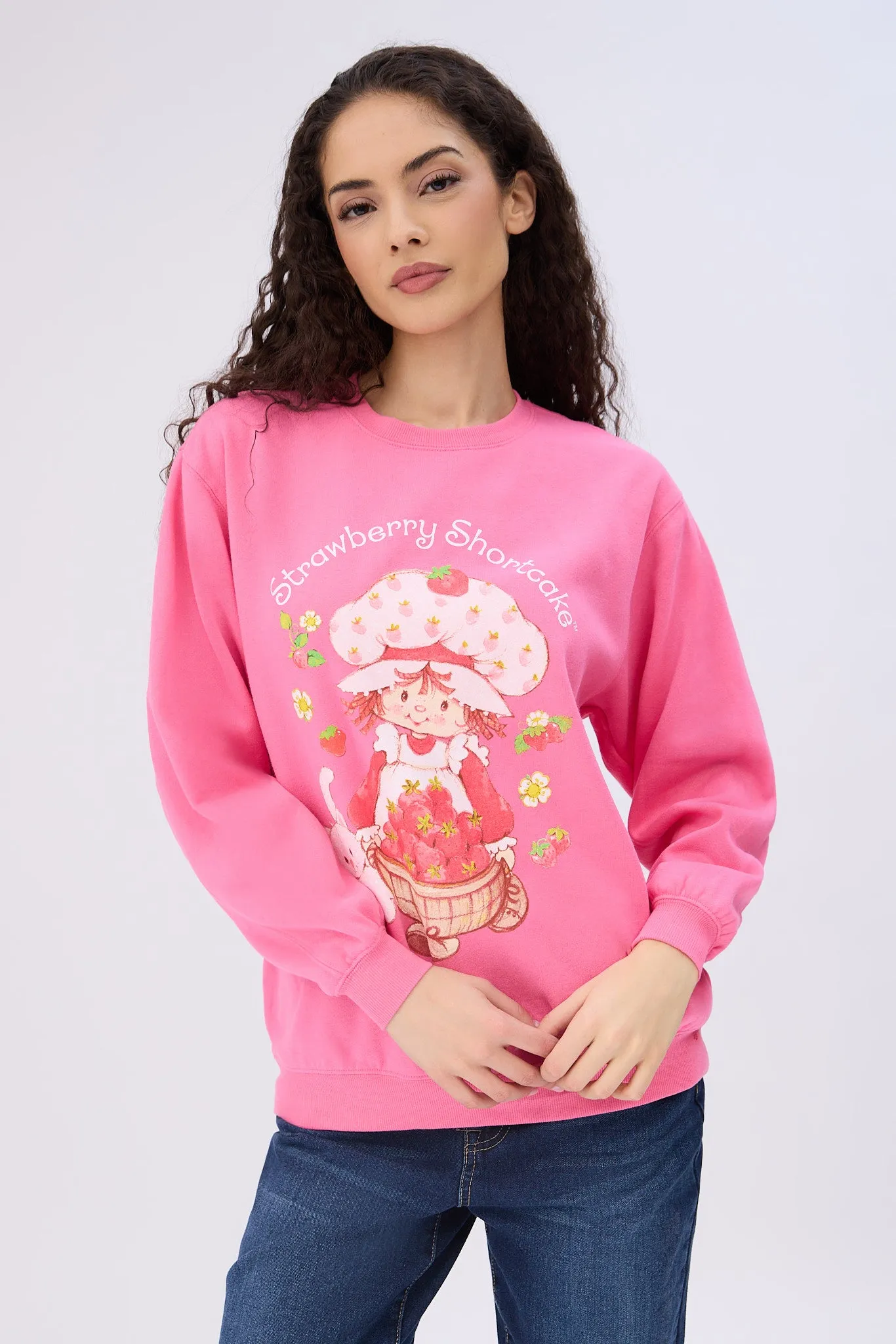 Strawberry Shortcake Graphic Crew Neck Sweatshirt sold by Bluenotes