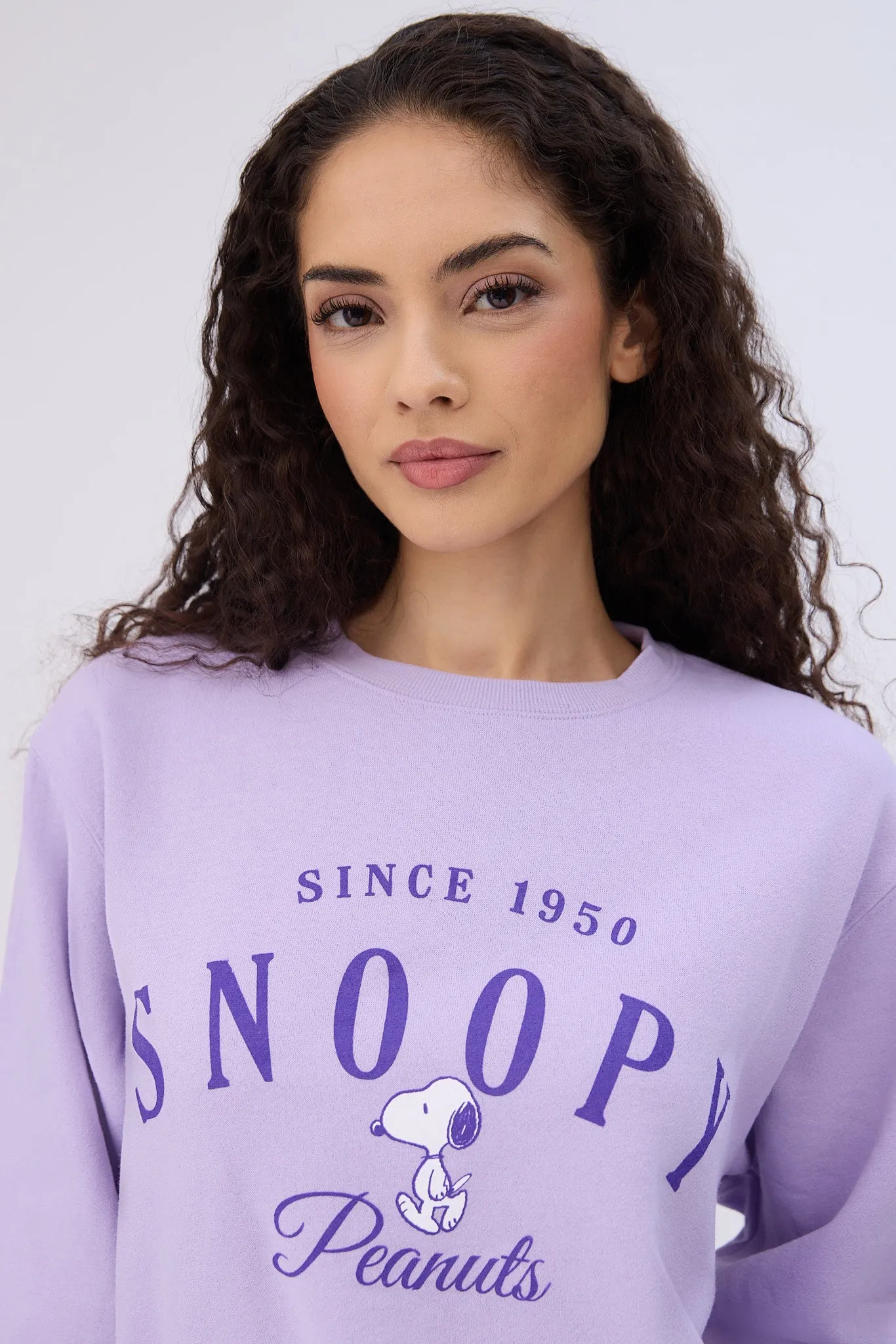 Peanuts Presents Snoopy Since 1950 Graphic Crew Neck Sweatshirt sold by Bluenotes product image thumbnail 2