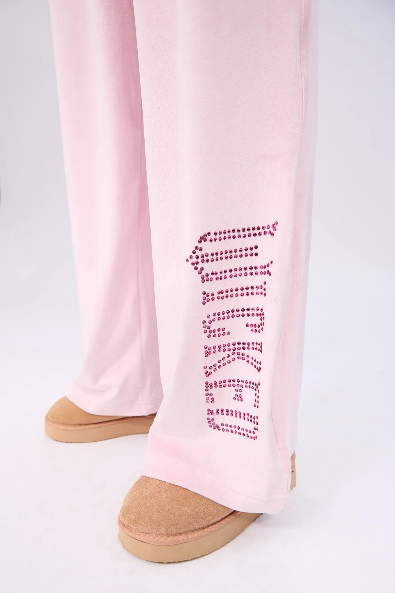 Wicked Rhinestones Velour Zip-Up Hoodie And Sweatpants 2-Piece Set sold by Bluenotes product image thumbnail 4