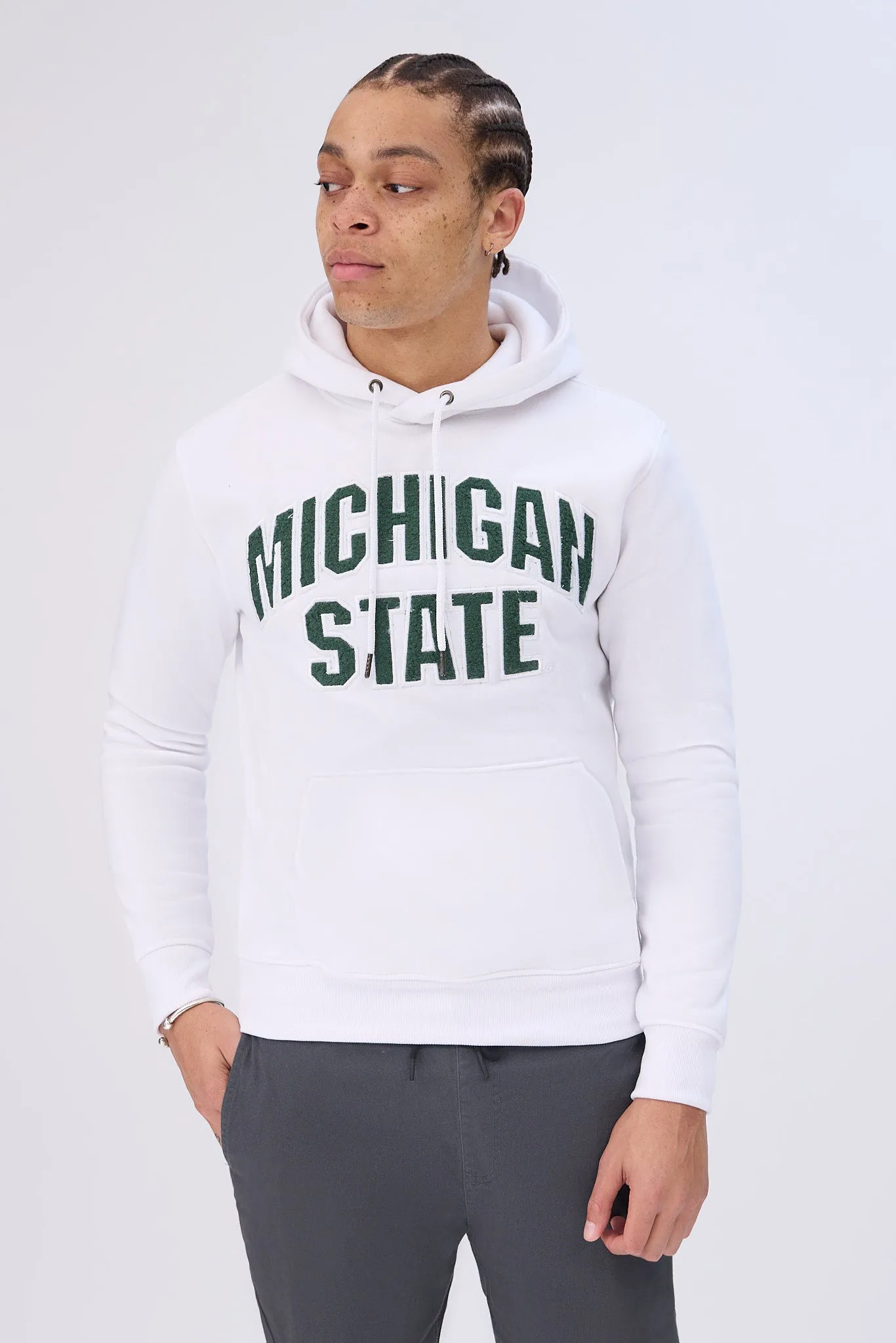 Michigan State Chenille Graphic Hoodie sold by Bluenotes