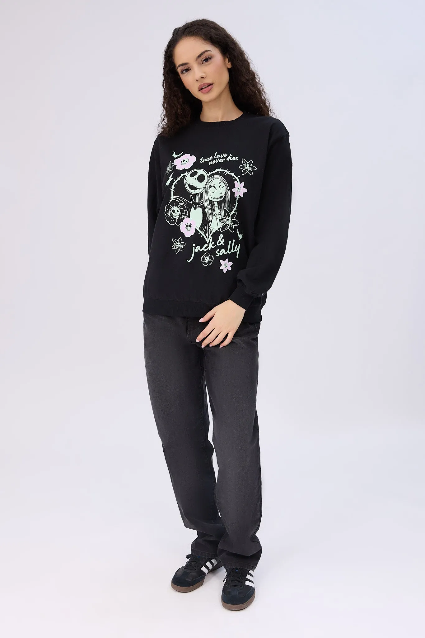 The Nightmare Before Christmas Graphic Crew Neck Sweatshirt sold by Bluenotes product image thumbnail 4