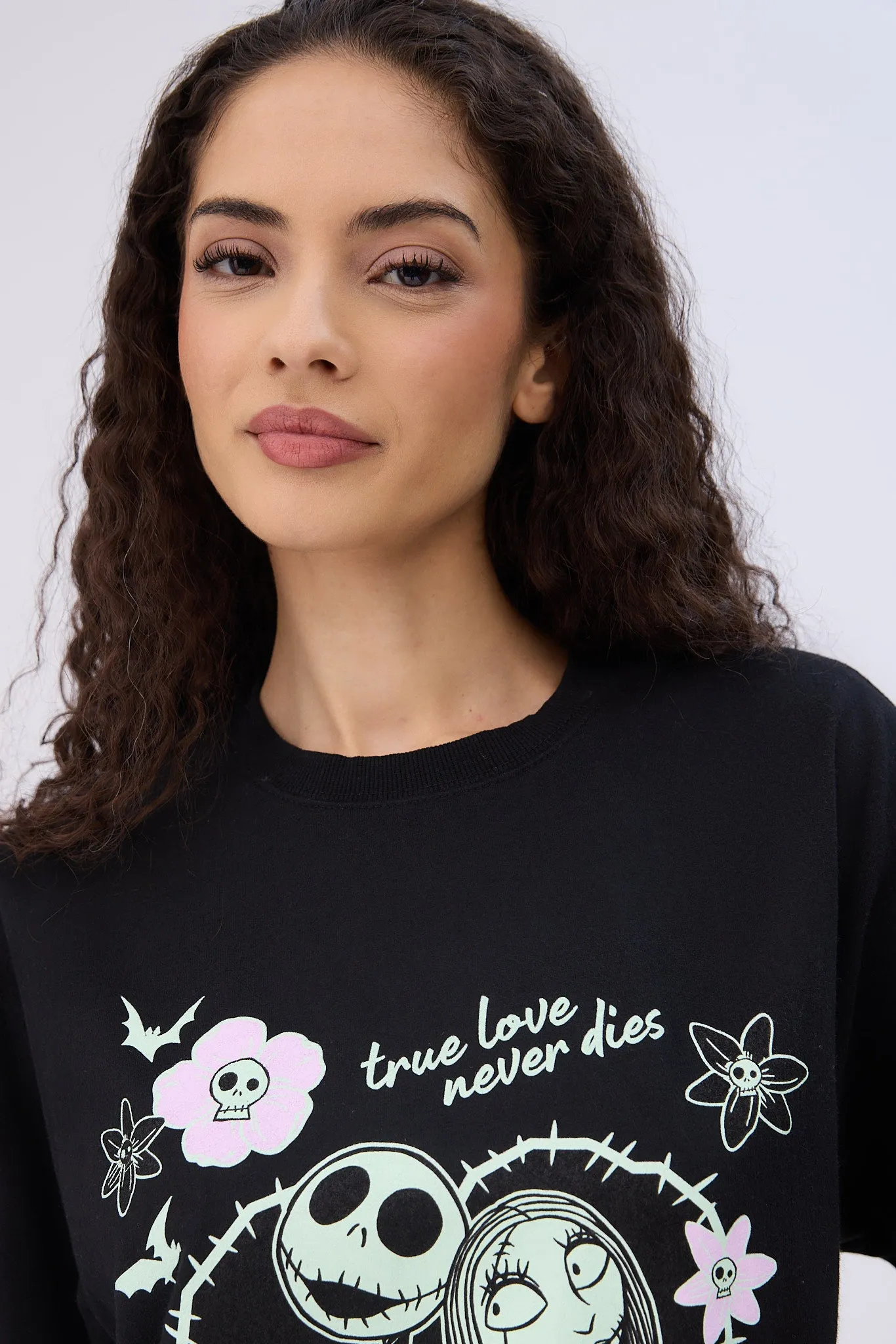 The Nightmare Before Christmas Graphic Crew Neck Sweatshirt sold by Bluenotes product image thumbnail 2