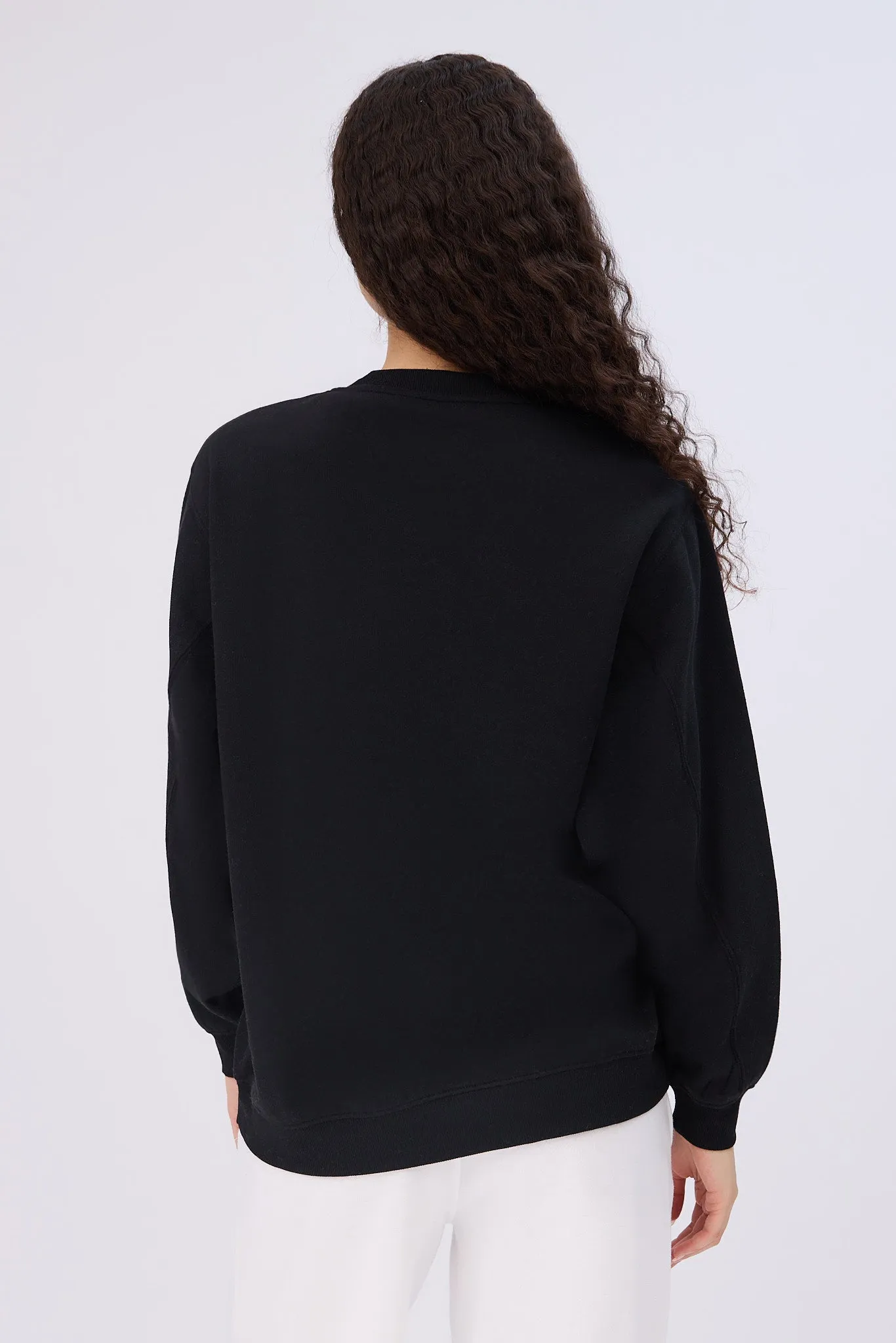 Graphic Oversized Crew Neck Sweatshirt sold by Bluenotes product image thumbnail 5