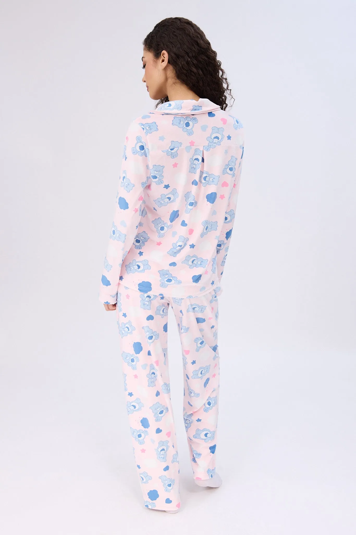 Care Bears Velour Pajama Dad Shirt And Pants Set sold by Bluenotes product image thumbnail 4