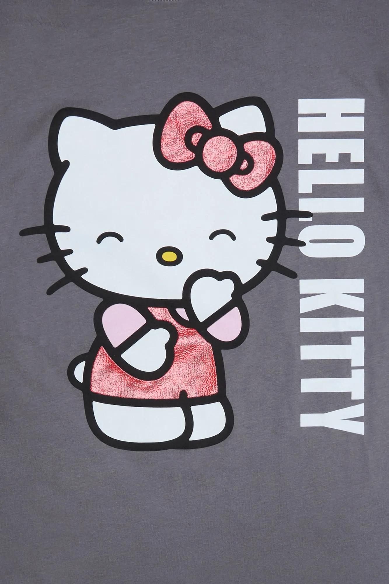Hello Kitty Graphic Glitter Relaxed Tee sold by Bluenotes product image thumbnail 2