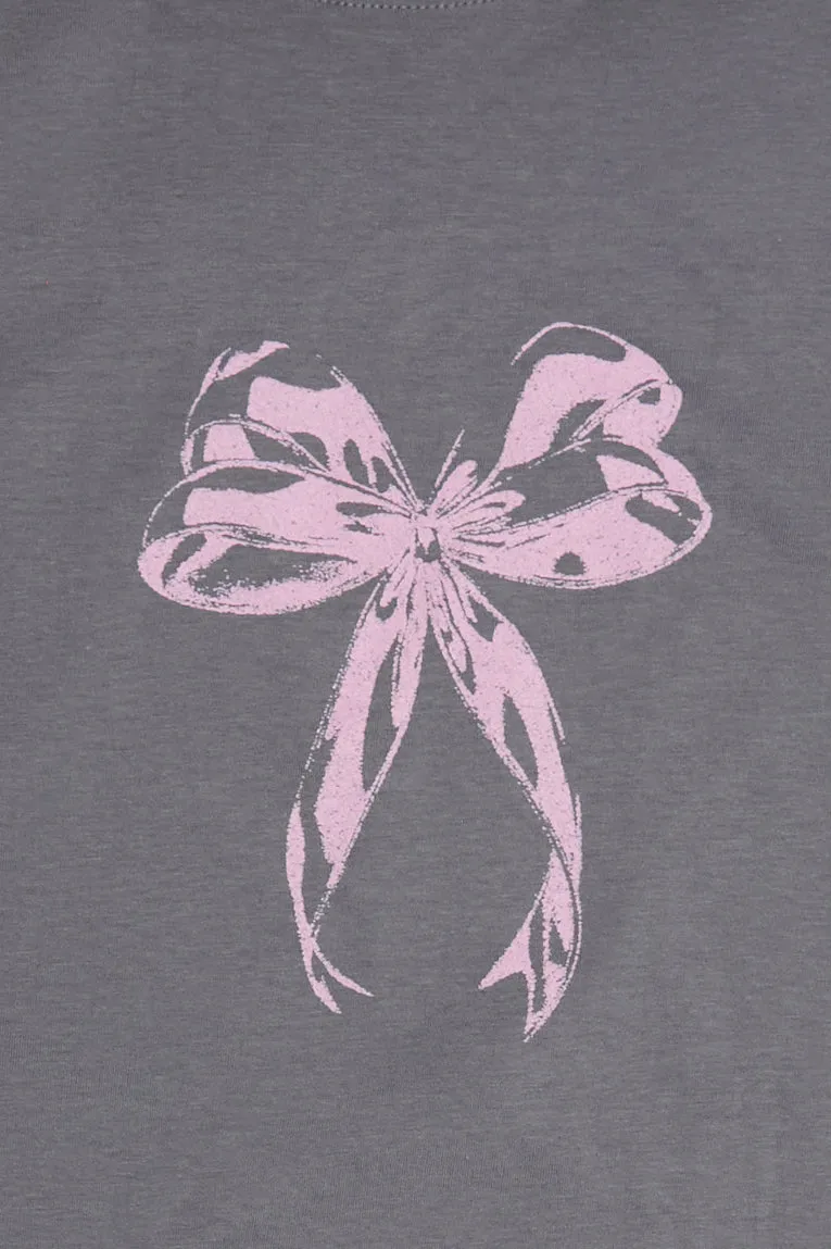 Bow Graphic Boyfriend Tee sold by Bluenotes product image thumbnail 2