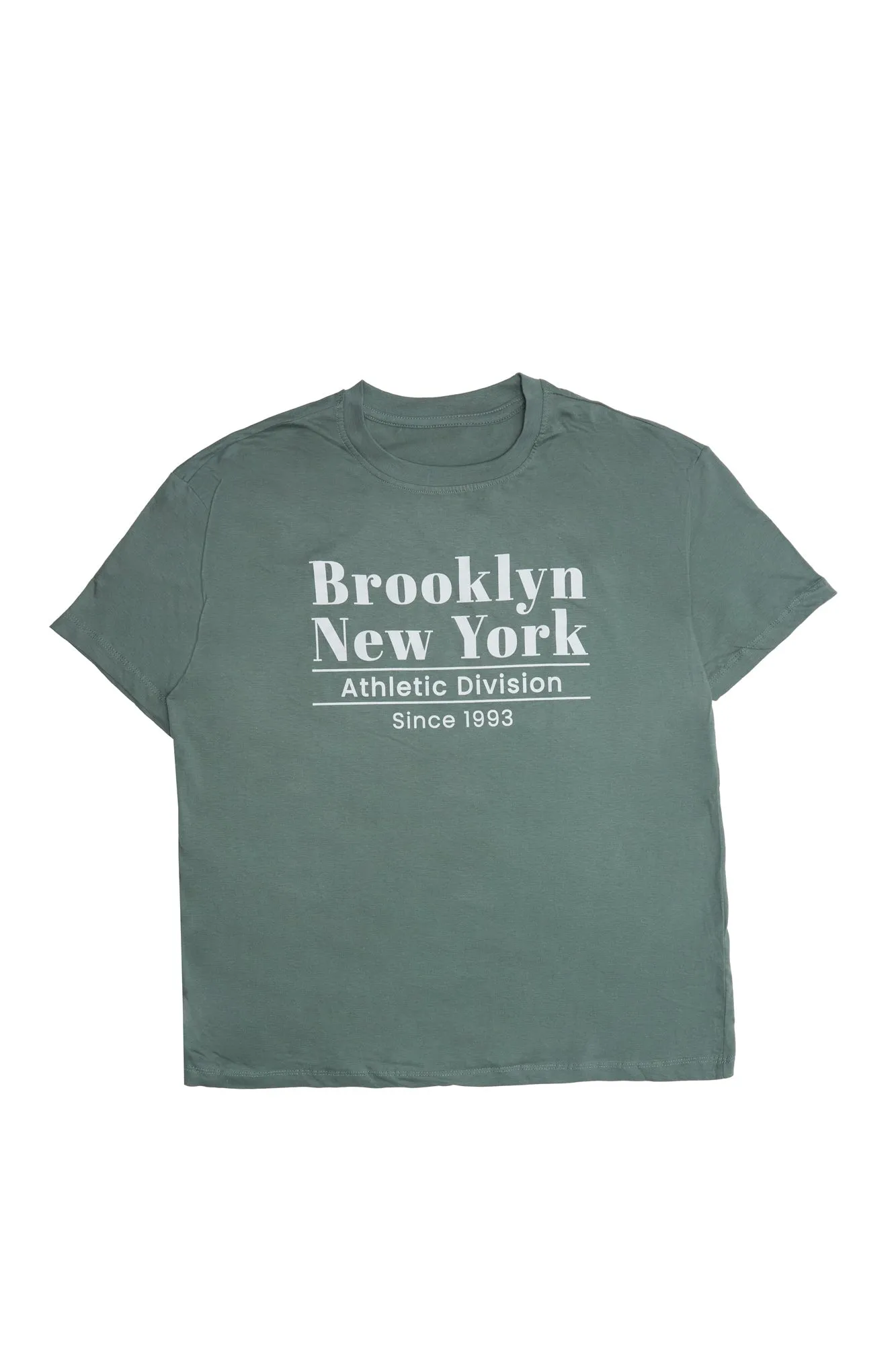 Brooklyn New York Athletic Division Graphic Boyfriend Tee sold by Bluenotes
