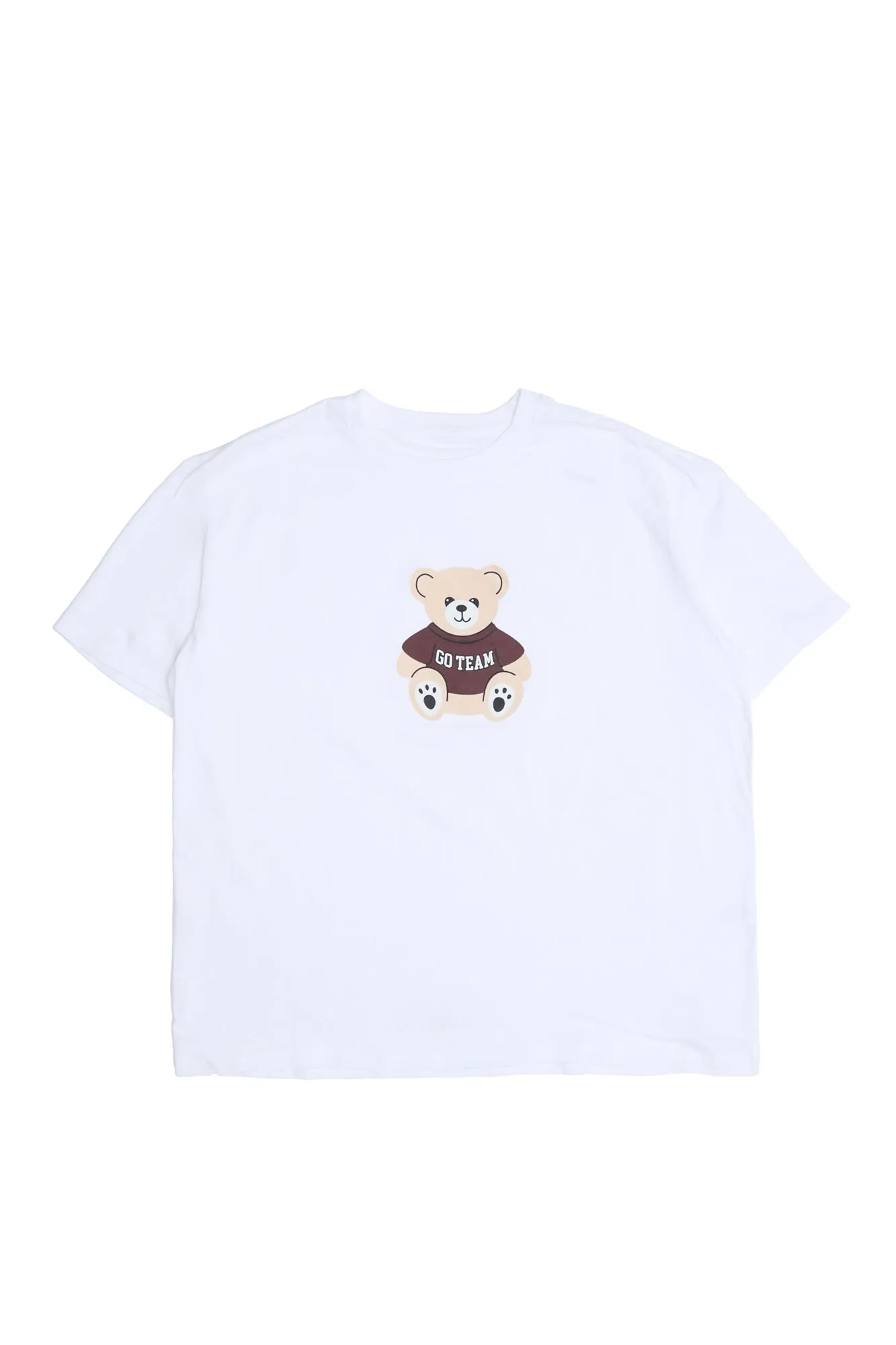 Teddy Bear Go Team Graphic Boyfriend Tee sold by Bluenotes