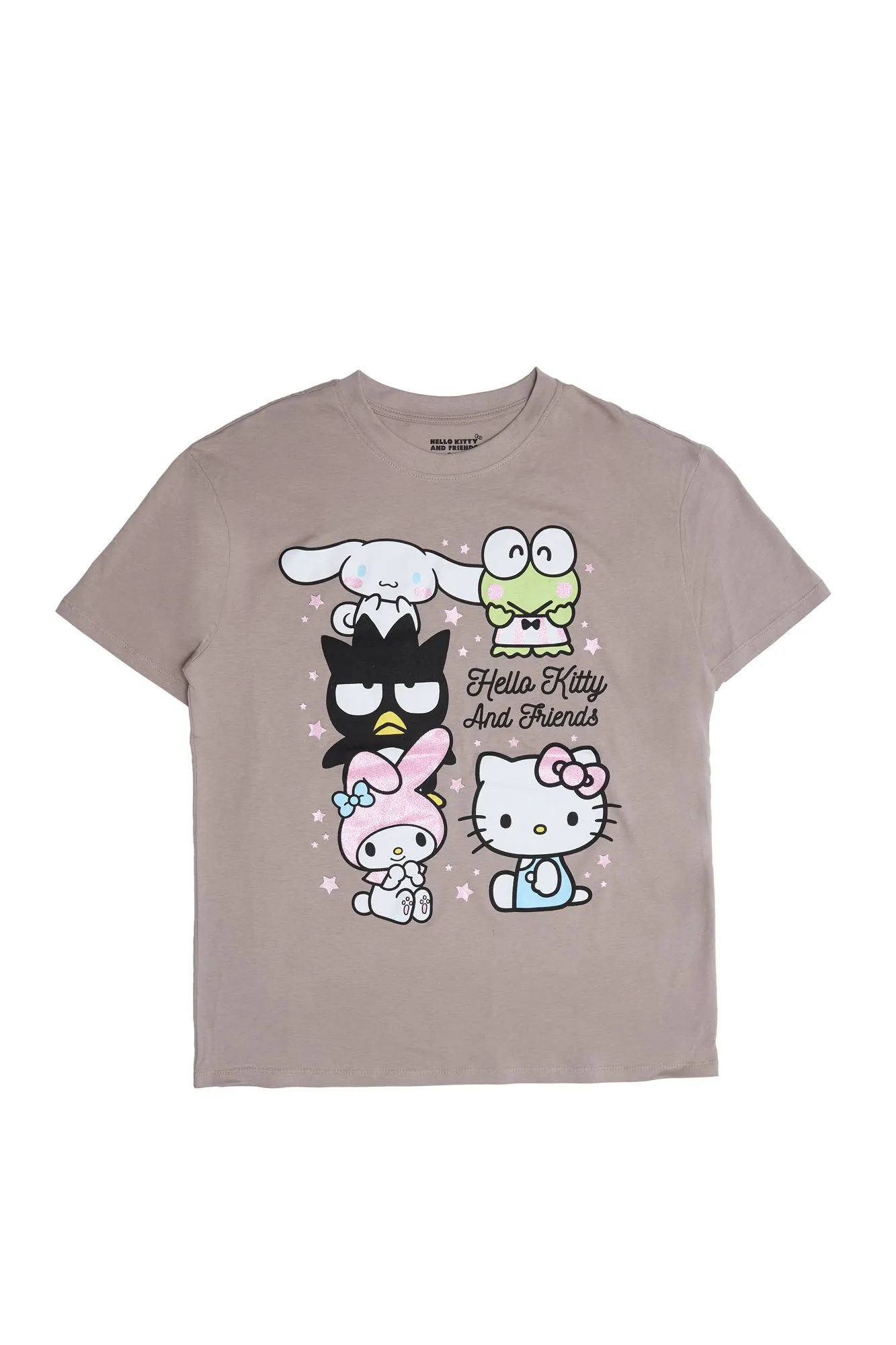 Hello Kitty And Friends Graphic Glitter Relaxed Tee sold by Bluenotes