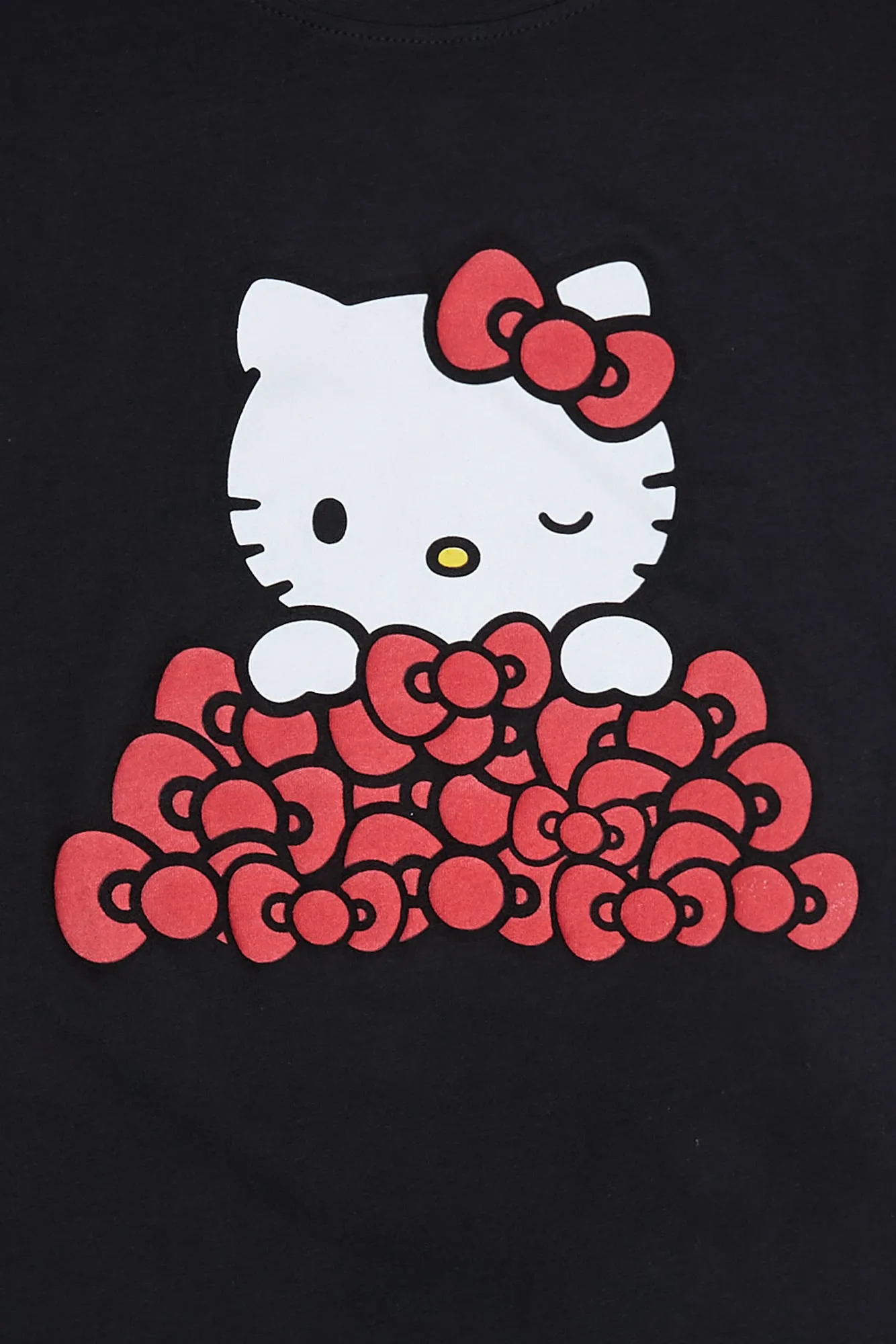 Hello Kitty Bows Graphic Puff Print Relaxed Tee sold by Bluenotes product image thumbnail 2