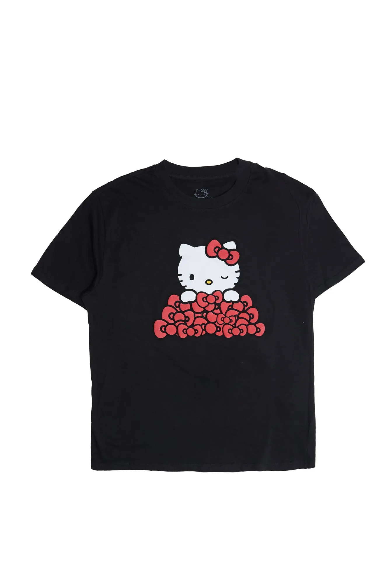 Hello Kitty Bows Graphic Puff Print Relaxed Tee sold by Bluenotes