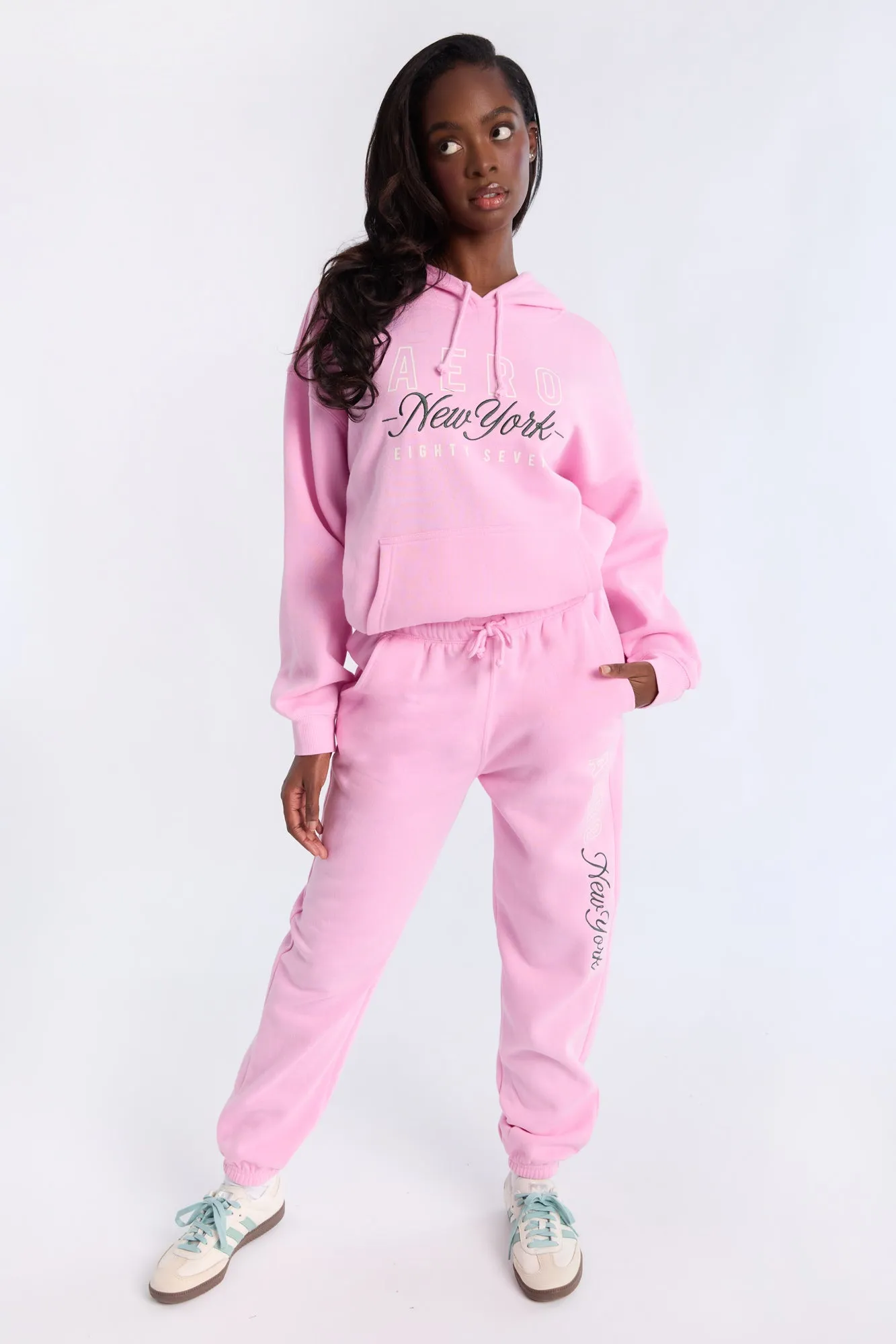 AERO Graphic Boyfriend Jogger sold by Bluenotes