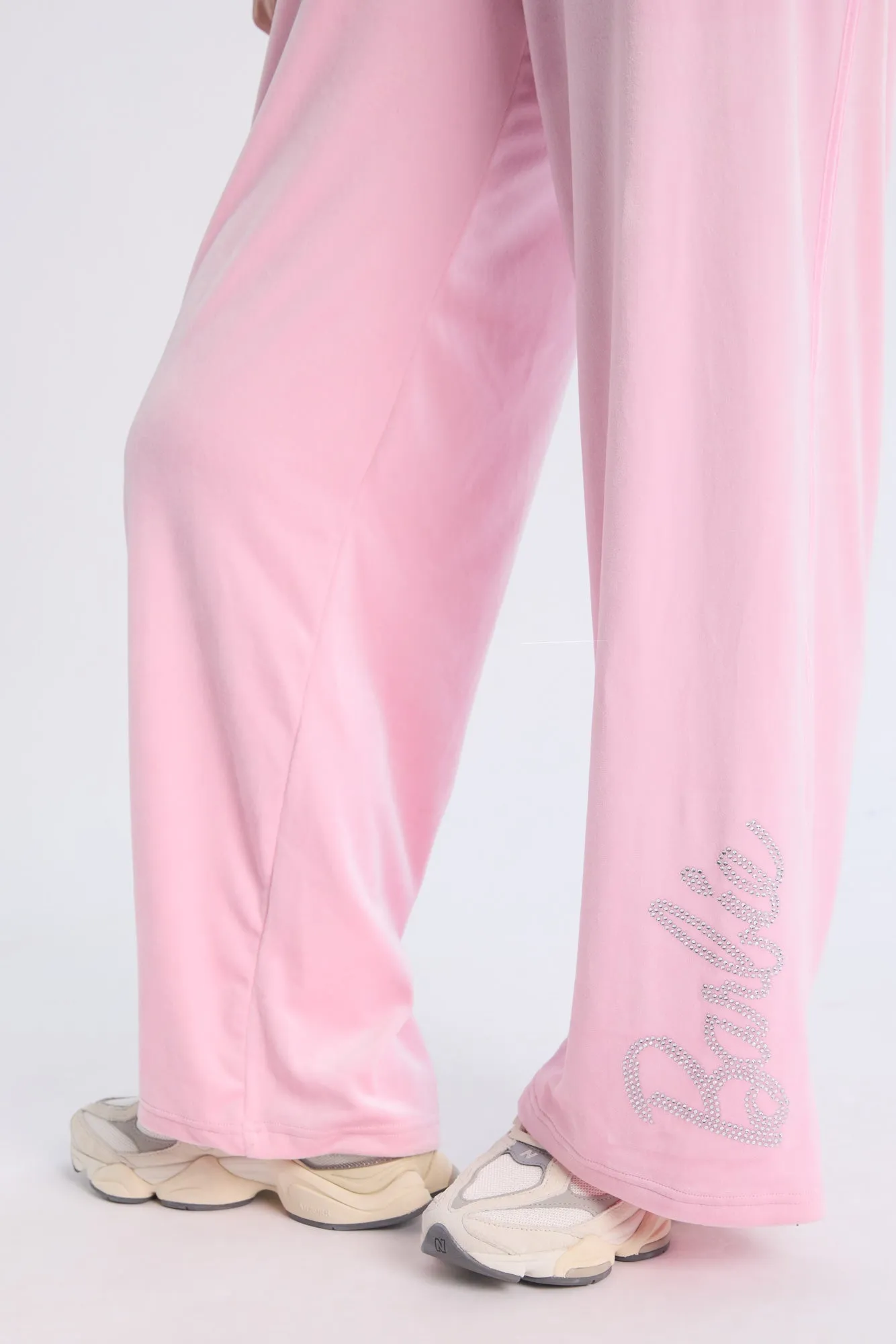 Barbie Rhinestuds Velour Zip-Up Hoodie And Sweatpants 2-Piece Set sold by Bluenotes product image thumbnail 4