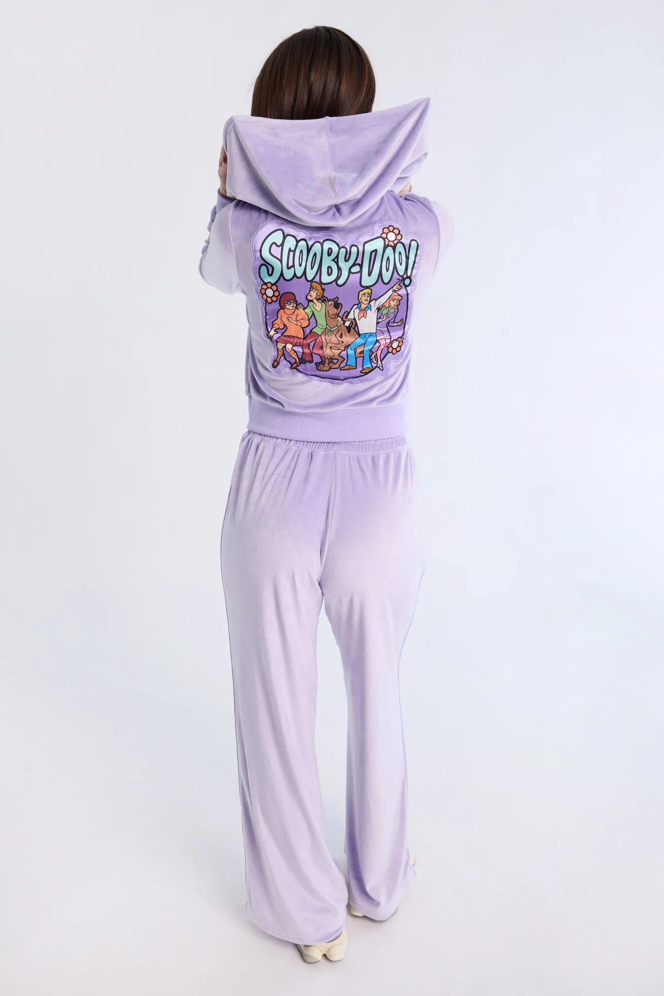 Scooby-Doo Velour Zip-Up Hoodie And Sweatpants 2-Piece Set sold by Bluenotes product image thumbnail 3
