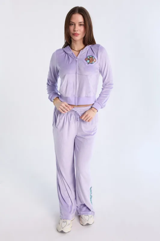Scooby-Doo Velour Zip-Up Hoodie And Sweatpants 2-Piece Set sold by Bluenotes