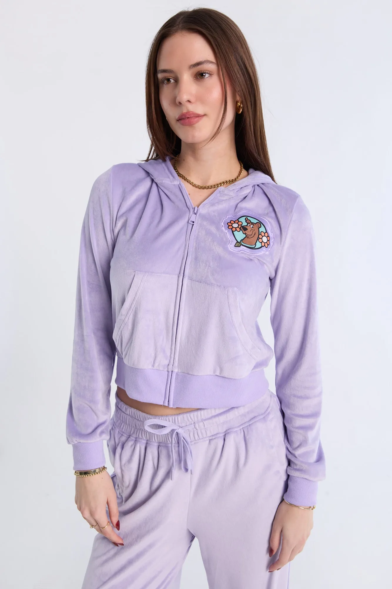 Scooby-Doo Velour Zip-Up Hoodie And Sweatpants 2-Piece Set sold by Bluenotes product image thumbnail 2