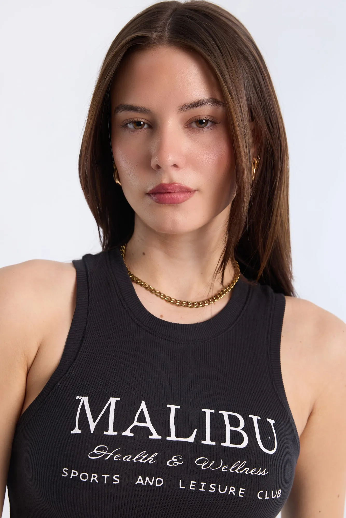 Graphic High Neck Tank Top sold by Bluenotes product image thumbnail 3