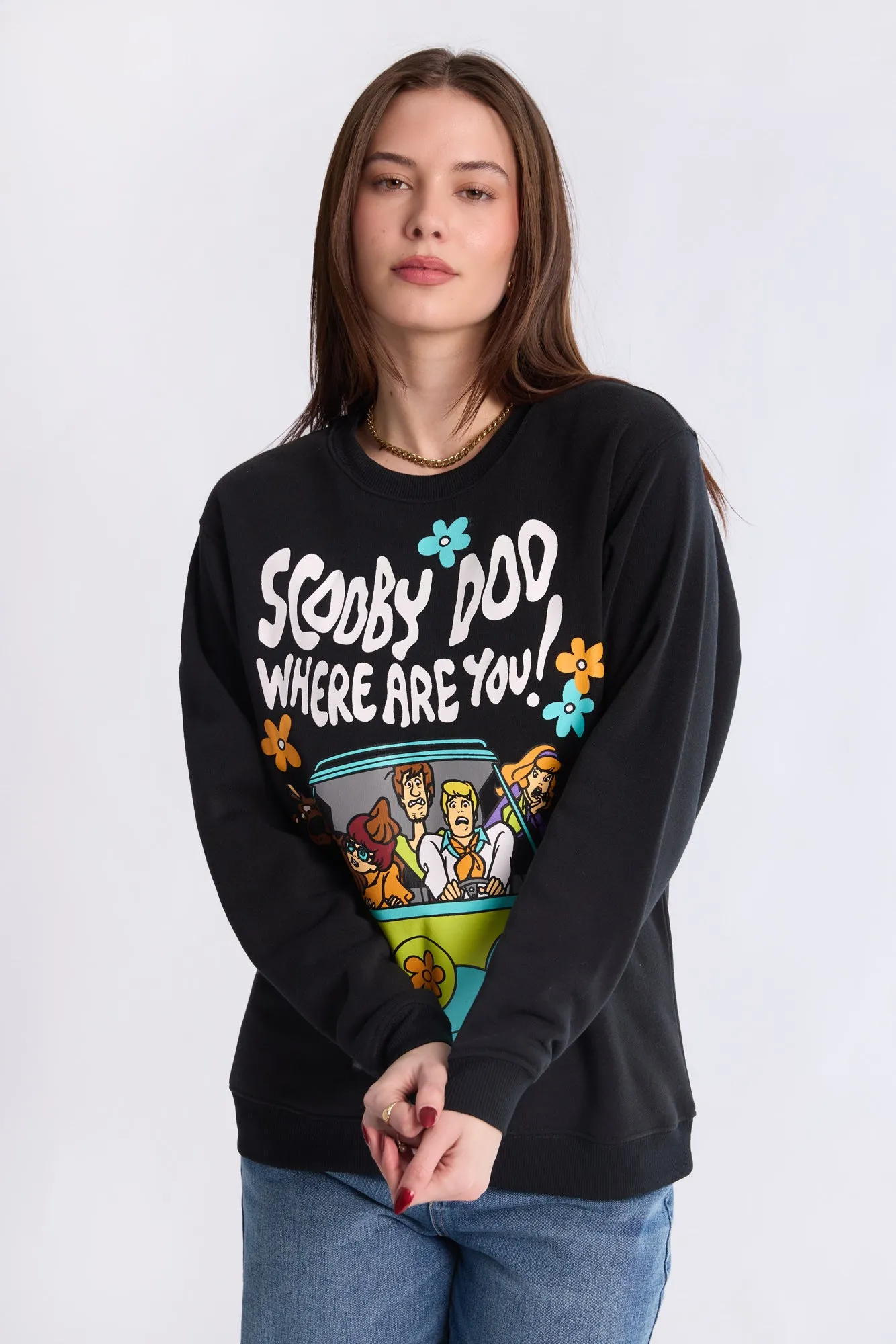Scooby-Doo Graphic Crew Neck Sweatshirt sold by Bluenotes