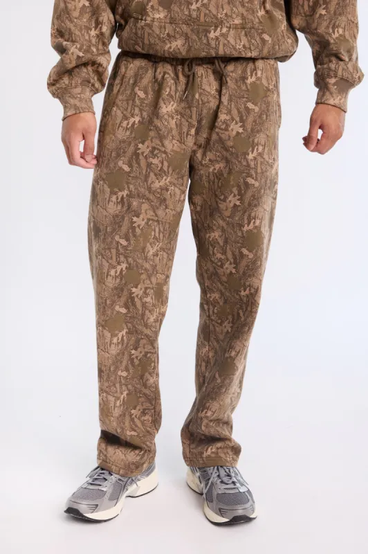 North Western Tree Camouflage Straight Leg Sweatpants sold by Bluenotes