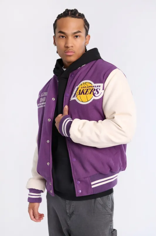 Los Angeles Lakers Varsity Bomber Jacket sold by Bluenotes