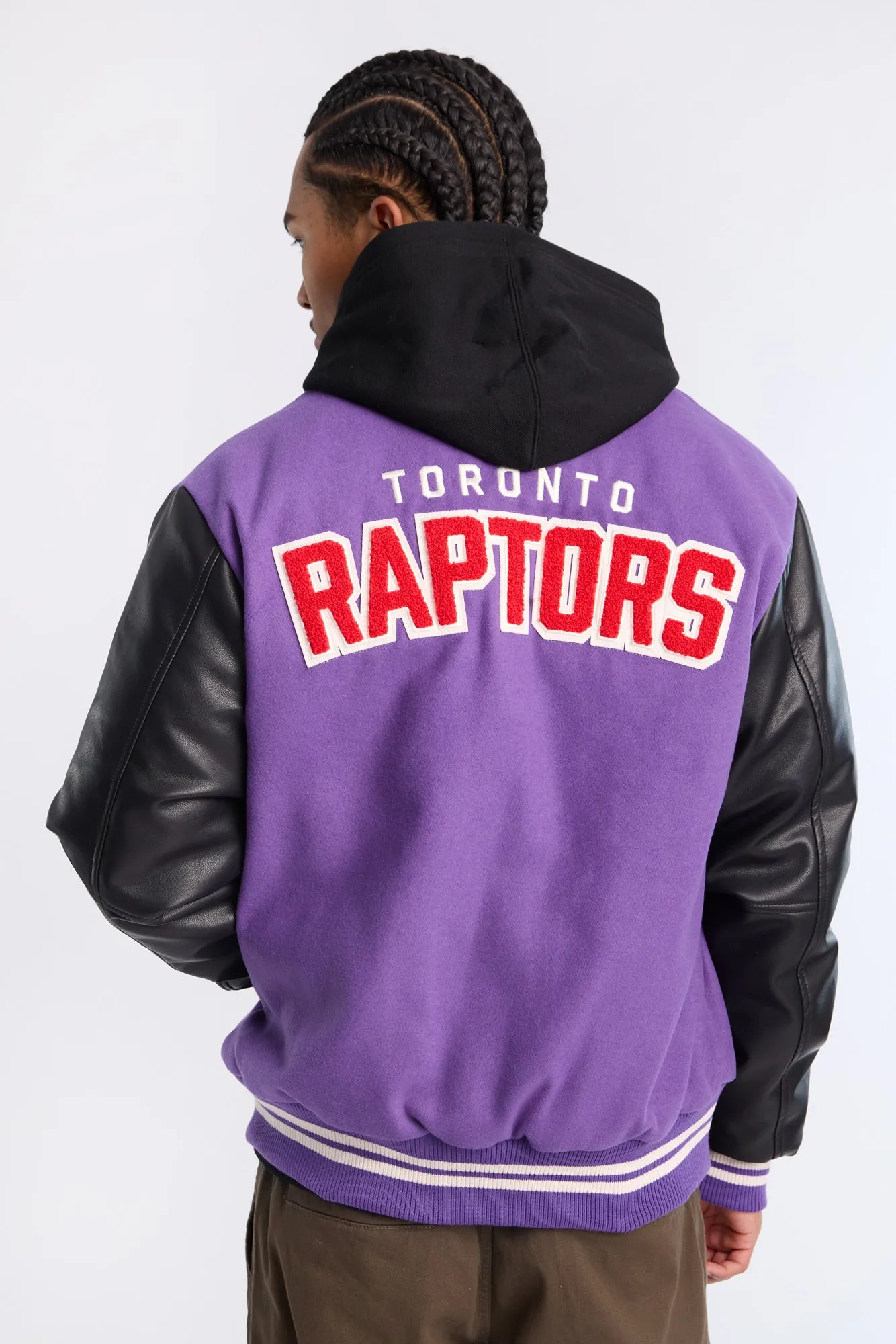 Toronto Raptors Varsity Bomber Jacket sold by Bluenotes product image thumbnail 3