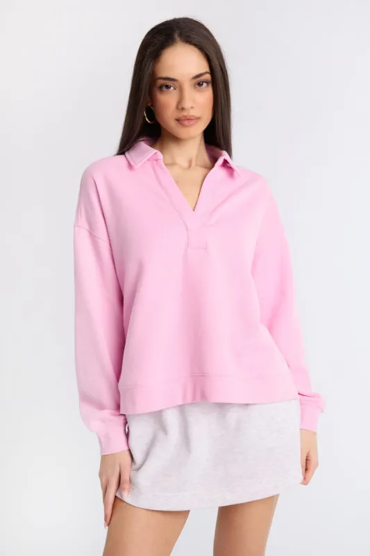 Long Sleeve Polo Sweatshirt sold by Bluenotes