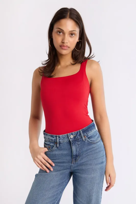 Super Soft Square Neck Open-Back Bodysuit sold by Bluenotes