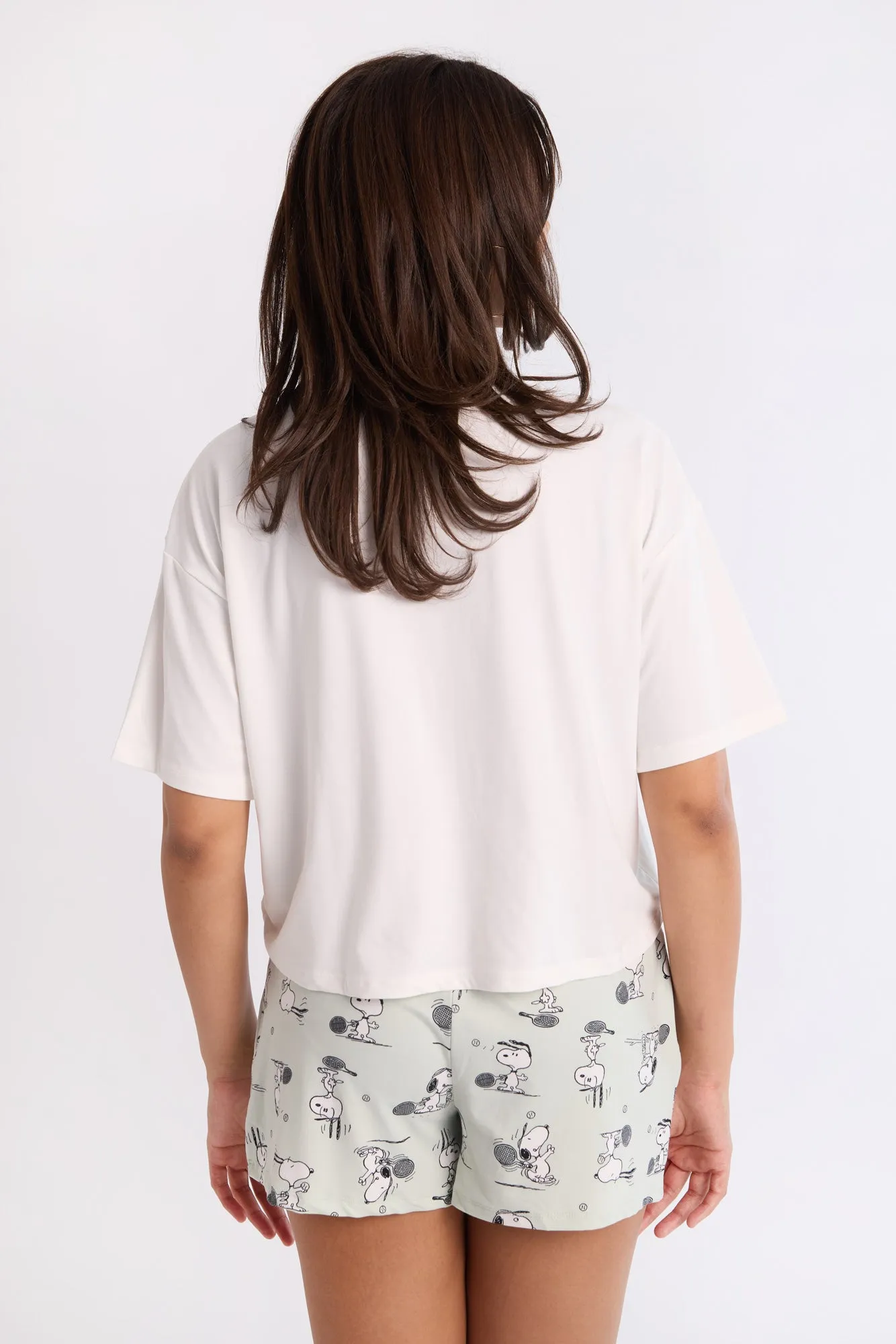 Peanuts Snoopy Super Soft Pajama Tee And Shorts 2-Piece Set sold by Bluenotes product image thumbnail 4