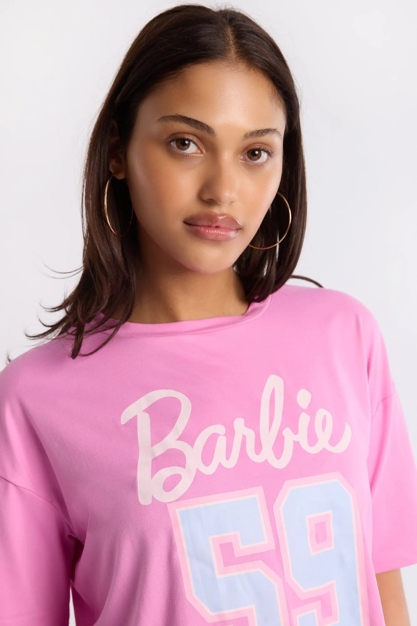 Barbie Super Soft Pajama Tee And Shorts 2-Piece Set sold by Bluenotes product image thumbnail 2