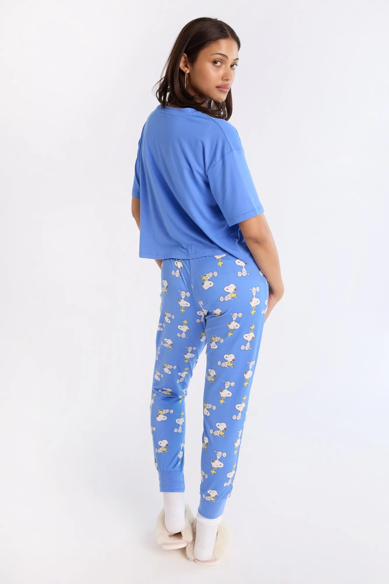 Peanuts Snoopy Super Soft Pajama Tee And Jogger 2-Piece Set sold by Bluenotes product image thumbnail 4