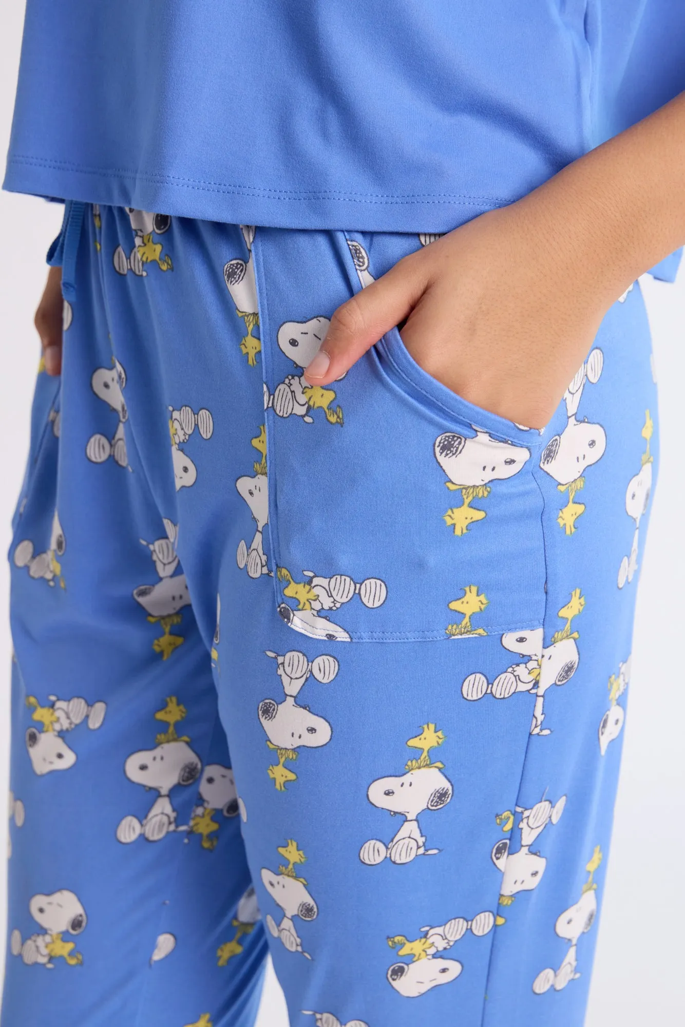 Peanuts Snoopy Super Soft Pajama Tee And Jogger 2-Piece Set sold by Bluenotes product image thumbnail 3