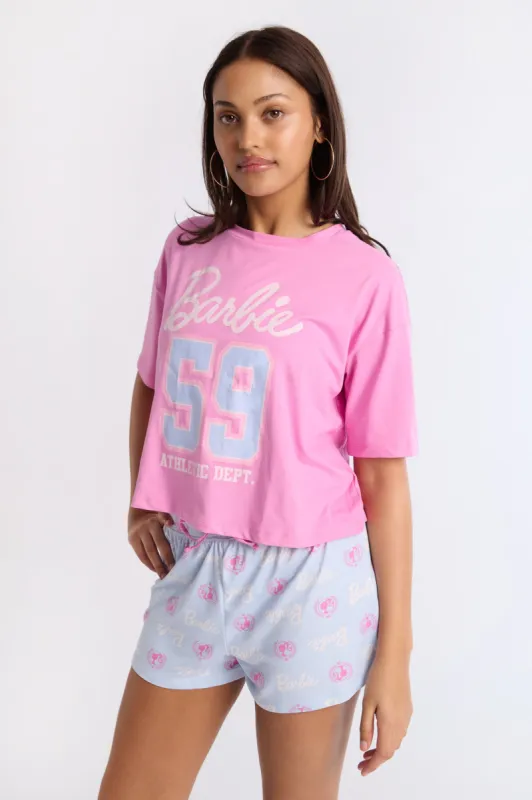 Barbie Super Soft Pajama Tee And Shorts 2-Piece Set sold by Bluenotes