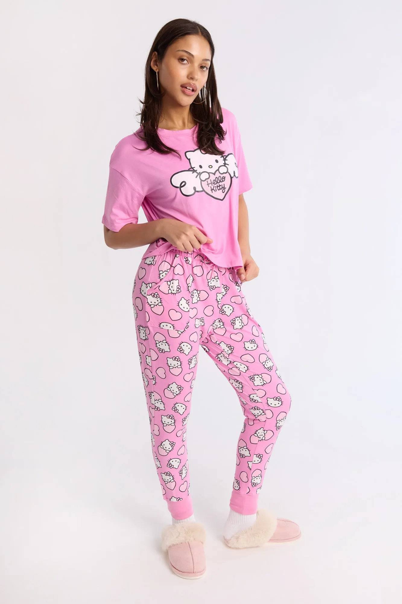Hello Kitty Super Soft Pajama Tee And Jogger 2-Piece Set sold by Bluenotes