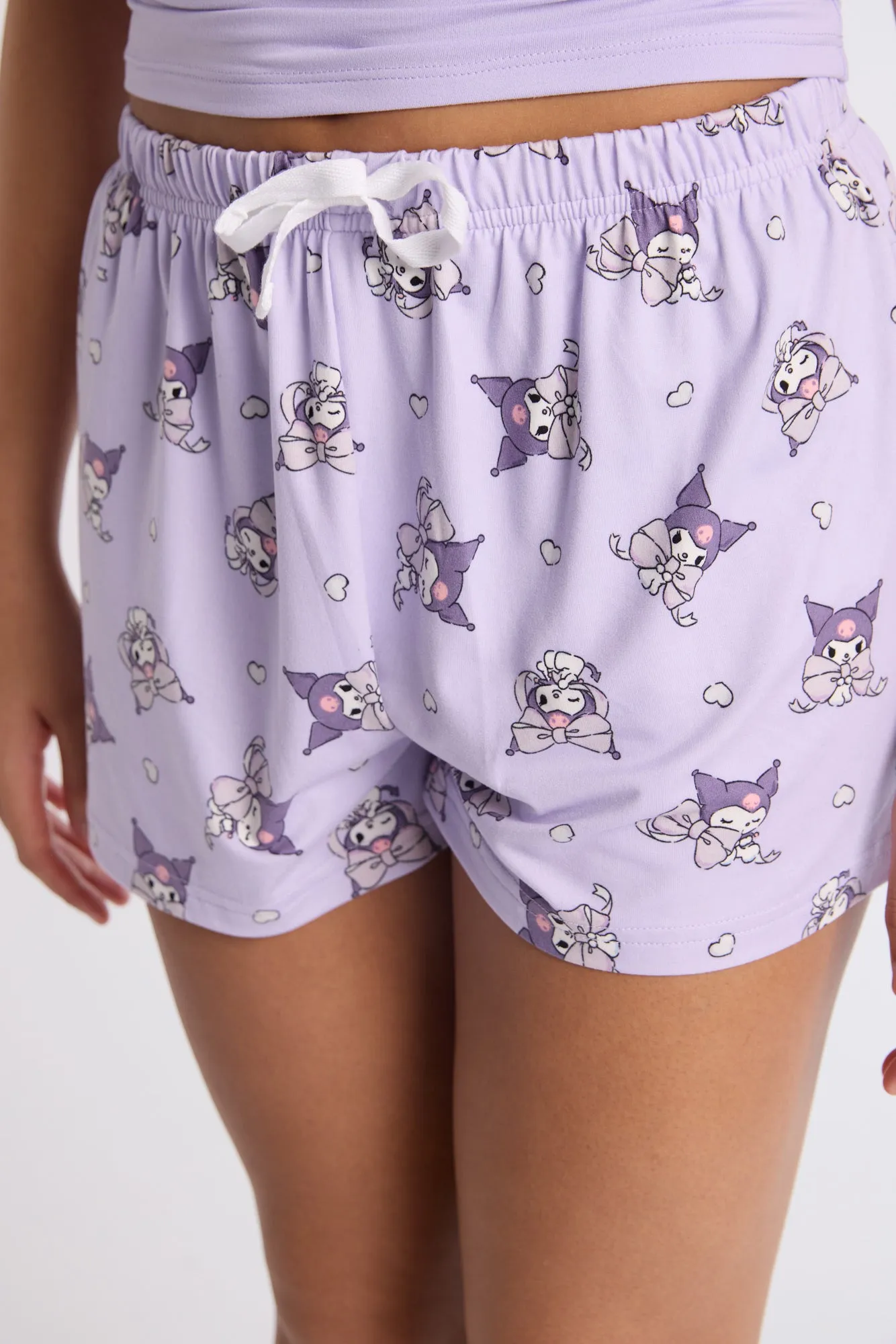 Kuromi Super Soft Pajama Tank Top And Shorts 2-Piece Set sold by Bluenotes product image thumbnail 3