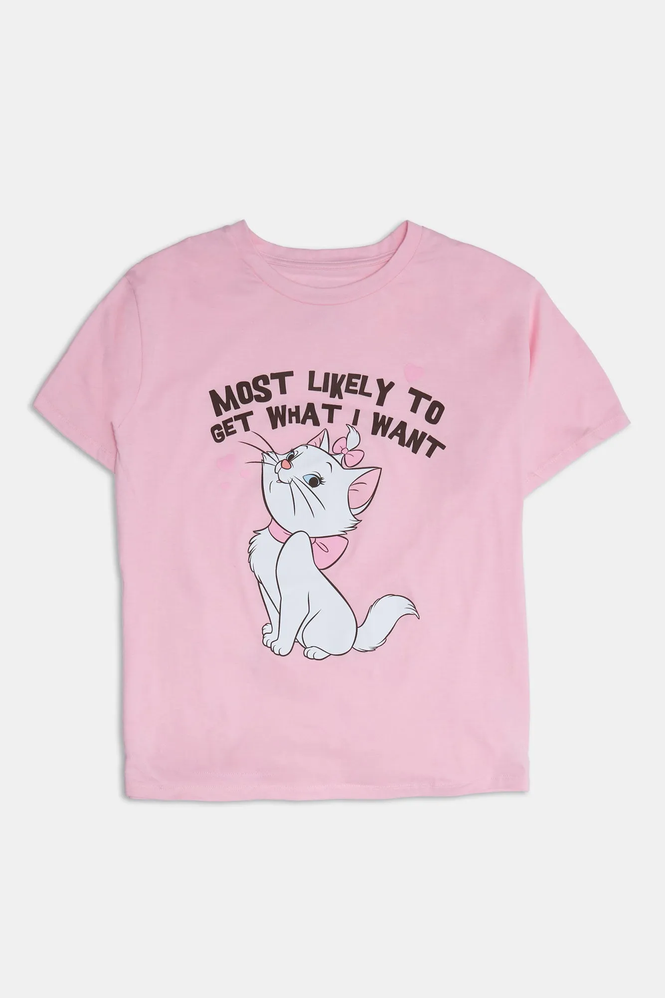 Marie The Aristocats Most Likely To Get What I Want Graphic Boyfriend Tee sold by Bluenotes
