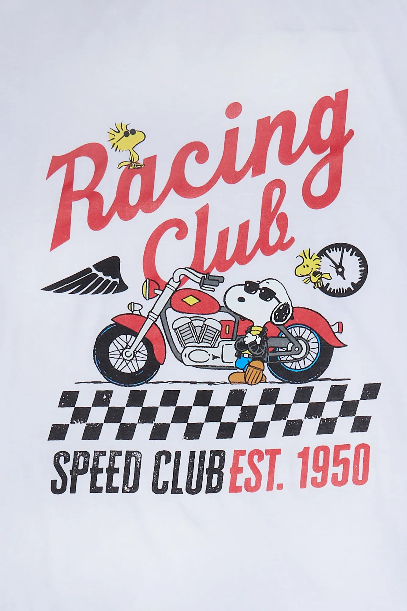 Peanuts Snoopy Racing Club Graphic Boyfriend Tee sold by Bluenotes product image thumbnail 2