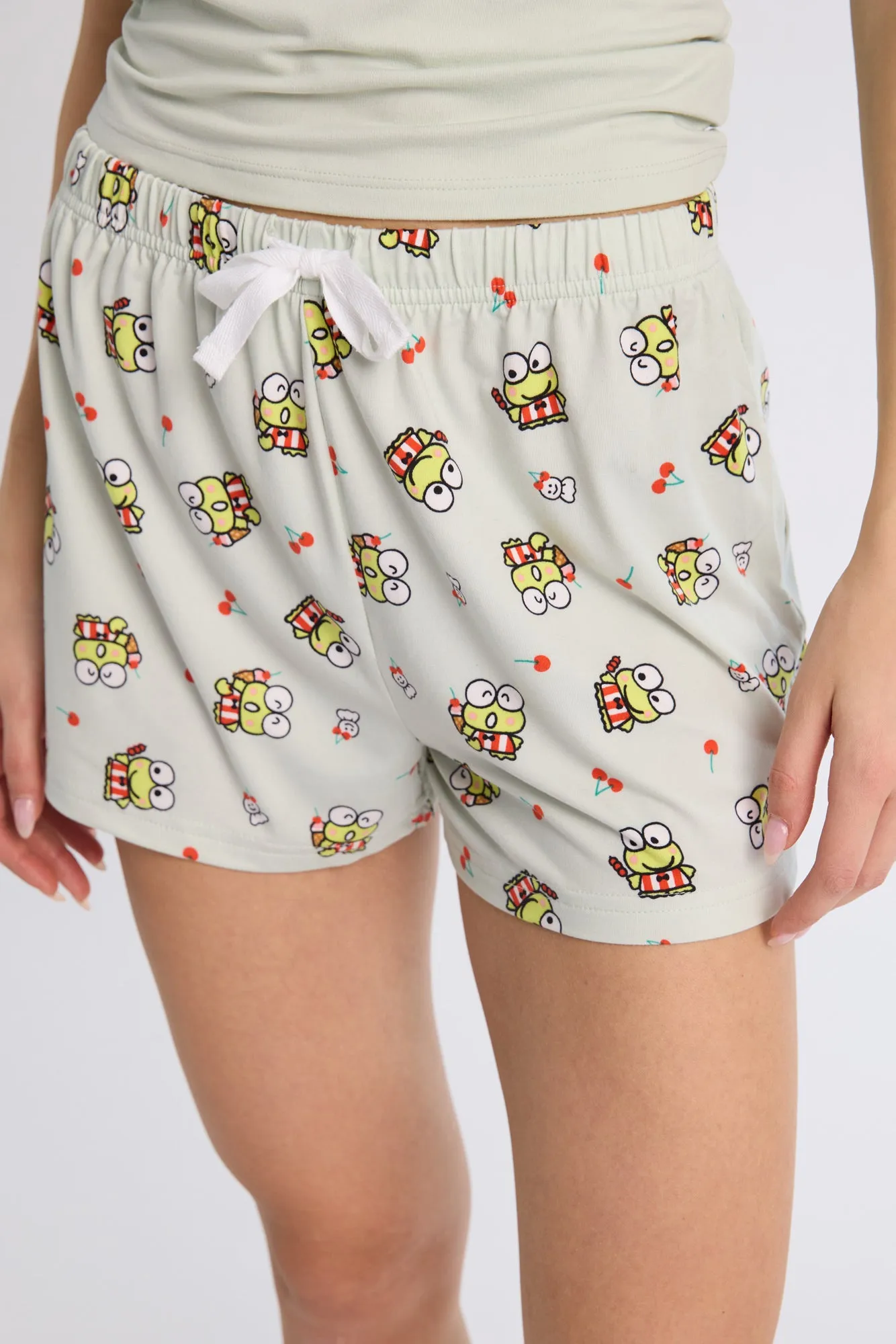 Keroppi Super Soft Pajama Tank Top And Shorts 2-Piece Set sold by Bluenotes product image thumbnail 3
