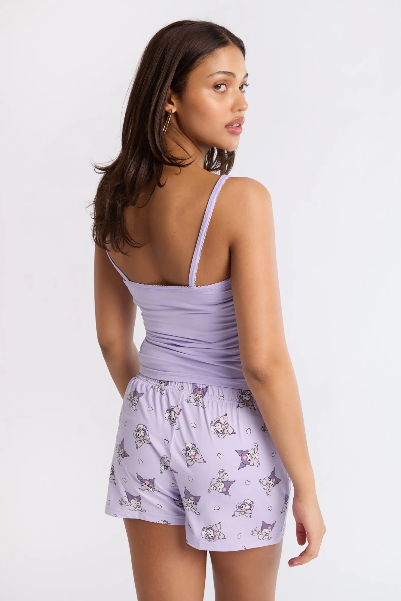 Kuromi Super Soft Pajama Tank Top And Shorts 2-Piece Set sold by Bluenotes product image thumbnail 4