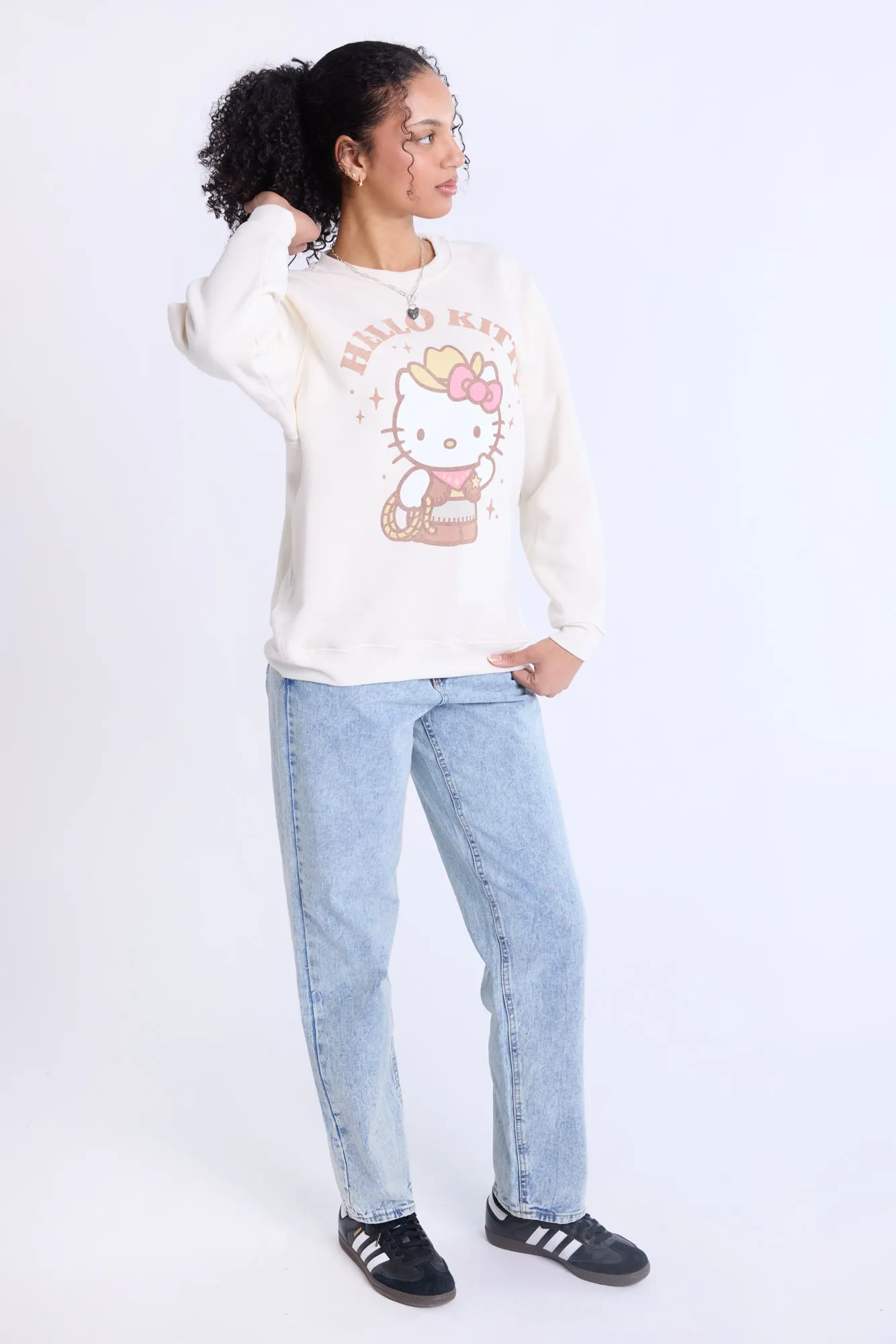 Hello Kitty Western Graphic Crew Neck Sweatshirt sold by Bluenotes product image thumbnail 4