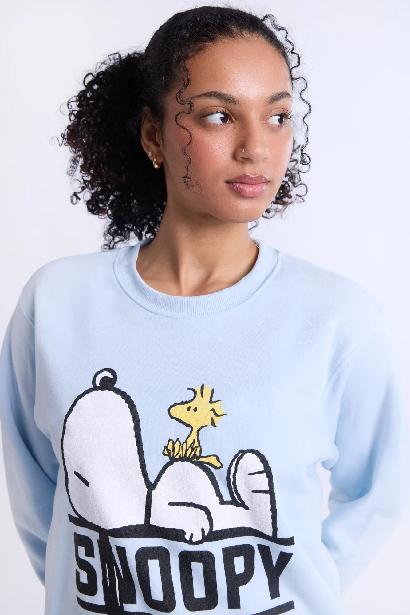 Peanuts Snoopy And Woodstock Rest Graphic Crew Neck Sweatshirt sold by Bluenotes product image thumbnail 2