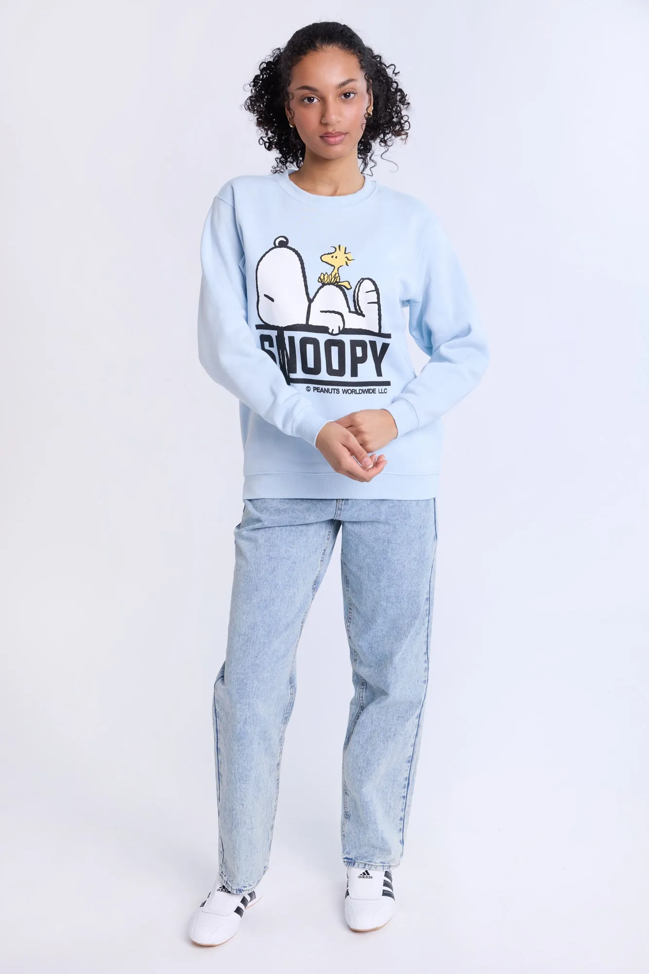 Peanuts Snoopy And Woodstock Rest Graphic Crew Neck Sweatshirt sold by Bluenotes product image thumbnail 4