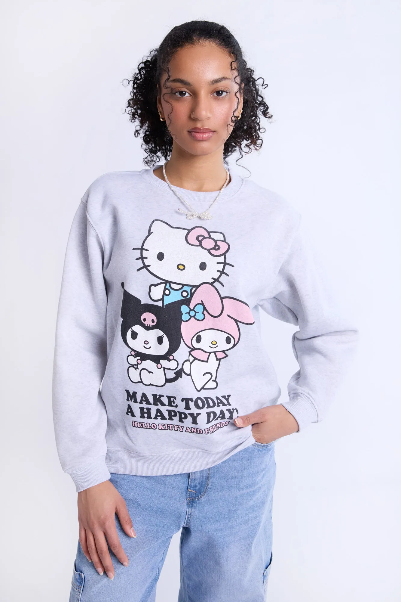 Hello Kitty And Friends Graphic Crew Neck Sweatshirt sold by Bluenotes