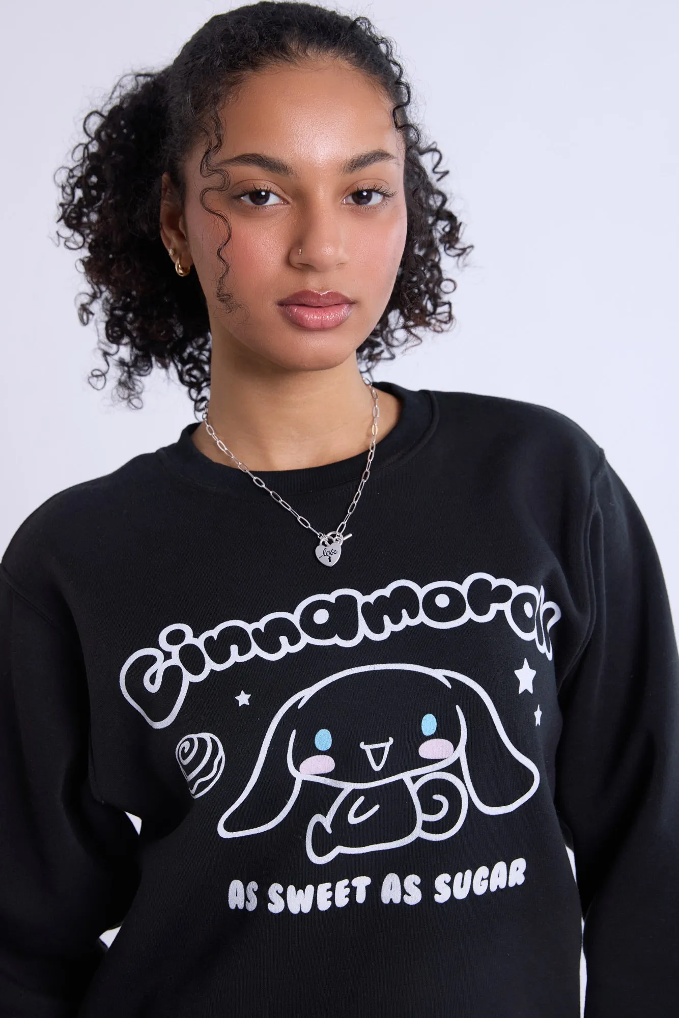 Cinnamoroll Sugar Graphic Crew Neck Sweatshirt sold by Bluenotes product image thumbnail 2