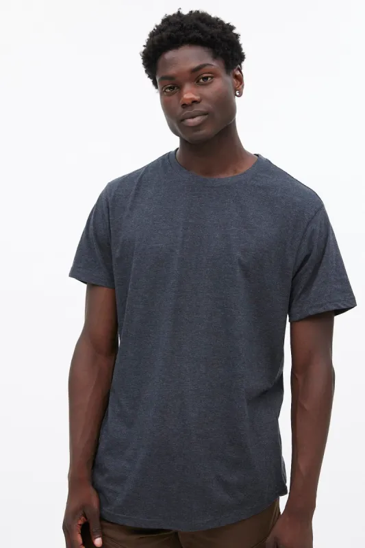 Basic Scoop Hem Crew Neck Tee sold by Bluenotes