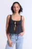 Fly-Away Tie-Front Top sold by Bluenotes