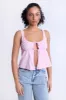 Fly-Away Tie-Front Top sold by Bluenotes