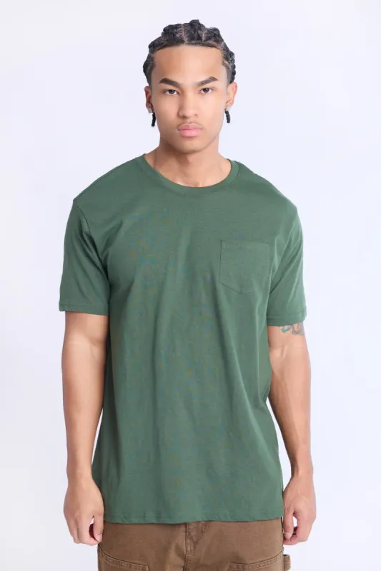 Essentials Crew Neck Pocket Tee made by Bluenotes